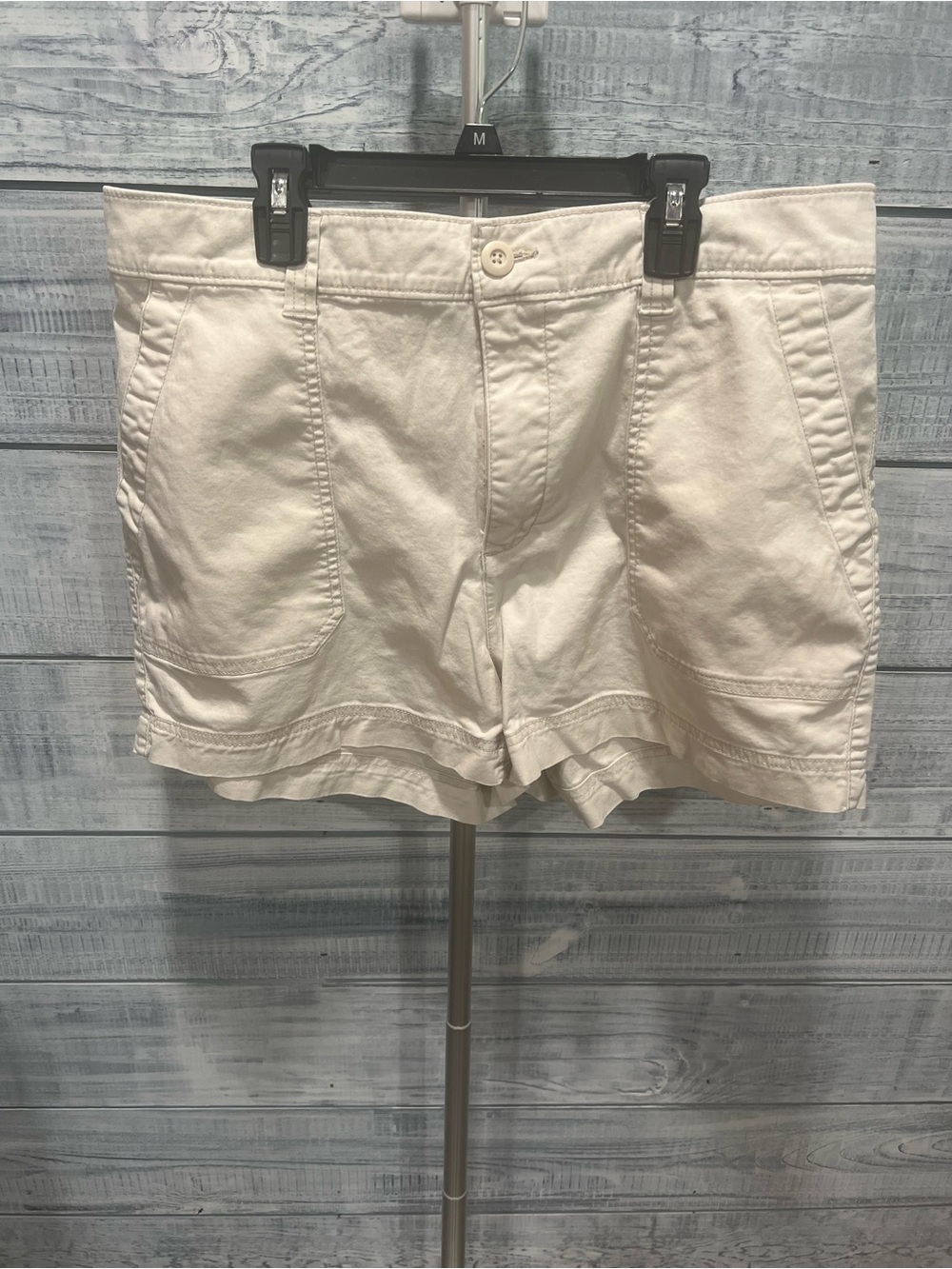 Old Navy Cream Cotton Casual High rise chino 
Shorts